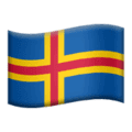🇦🇽 Bendera Kepulauan Aland Apple