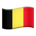 🇧🇪 Bendera Belgia Apple