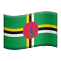 🇩🇲 Bendera Dominika Apple