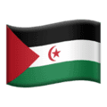 🇪🇭 Bendera Sahara Barat Apple