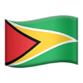 🇬🇾 Bendera Guyana Apple