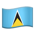 🇱🇨 Bendera Saint Lucia Apple