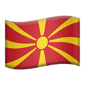 🇲🇰 Bendera Makedonia Utara Apple