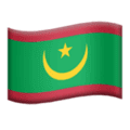 🇲🇷 Bendera Mauritania Apple