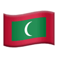 🇲🇻 Bendera Maladewa Apple