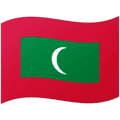 🇲🇻 Bendera Maladewa Google