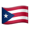 🇵🇷 Bendera Puerto Riko Apple