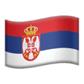 🇷🇸 Bendera Serbia Apple