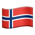 🇸🇯 Bendera Svalbard dan Jan Mayen Apple