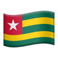 🇹🇬 Bendera Togo Apple