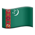 🇹🇲 Bendera Turkmenistan Apple