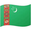🇹🇲 Bendera Turkmenistan Google