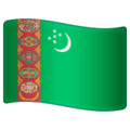🇹🇲 Bendera Turkmenistan WhatsApp