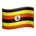 🇺🇬 Bendera Uganda Apple