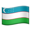 🇺🇿 Bendera Uzbekistan Apple