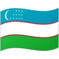 🇺🇿 Bendera Uzbekistan Google