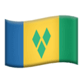 🇻🇨 Bendera Saint Vincent dan Grenadine Apple