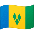 🇻🇨 Bendera Saint Vincent dan Grenadine Google