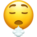 😮‍💨 Wajah Mengembuskan Napas Emojipedia