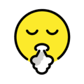 😮‍💨 Wajah Mengembuskan Napas OpenMoji