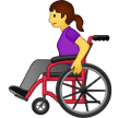 👩‍🦽 Wanita dengan Kursi Roda Manual Samsung