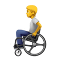 🧑‍🦽 Orang dengan Kursi Roda Manual Apple