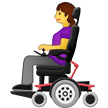 👩‍🦼 Wanita dengan Kursi Roda Bermotor Samsung