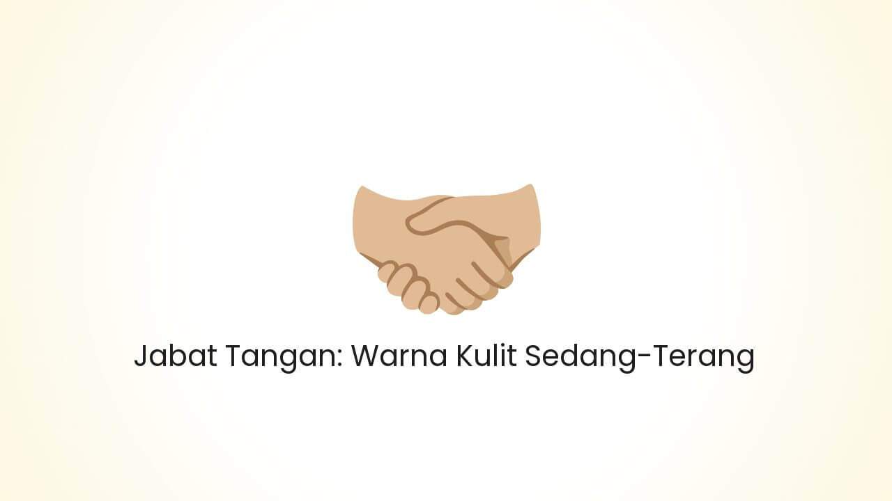 Handshake: Medium-Light Skin Tone