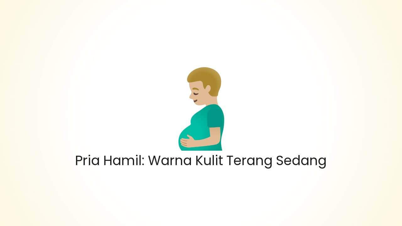 Pregnant Man: Medium-Light Skin Tone