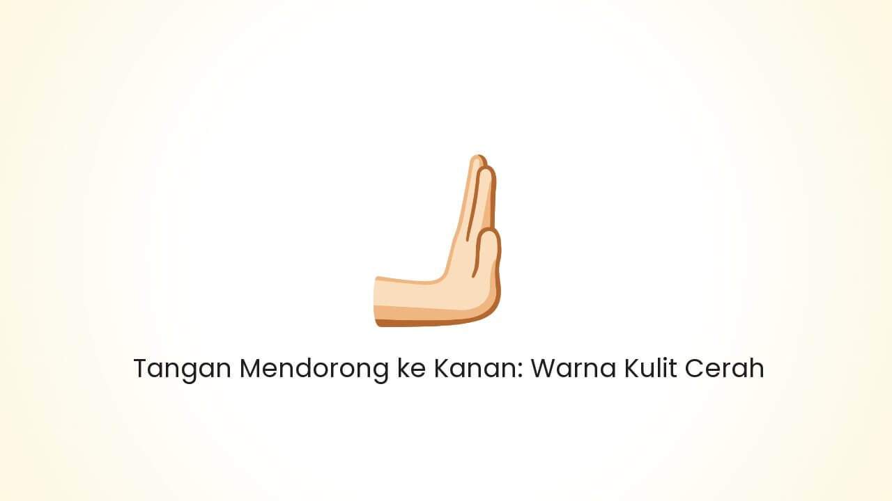 Rightwards Pushing Hand: Light Skin Tone